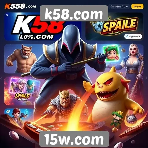 Análise da variedade de jogos disponíveis no k58.com